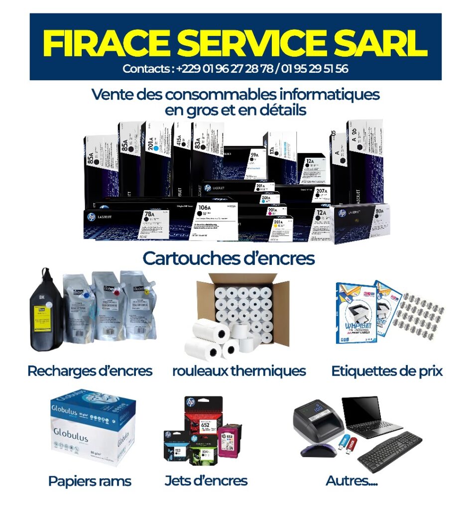 Les Matériels informatiques, consommables informatiques et bureautique à FIRACE SERVICE